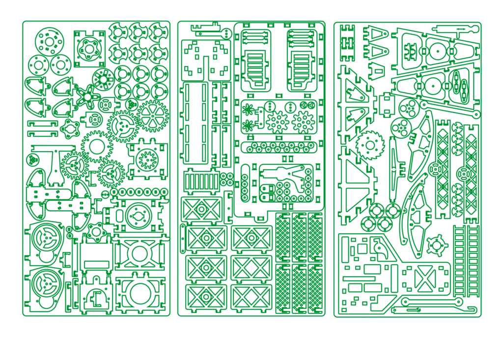 Plataforma petrolera — vector para corte CNC