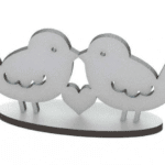 Pájaros enamorados "Corazón" - Vector descarganle para corte CNC y grabado laser gratis | Stanser
