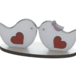 Pájaros enamorados "Corazones" - Vector descarganle para corte CNC y grabado laser gratis | Stanser