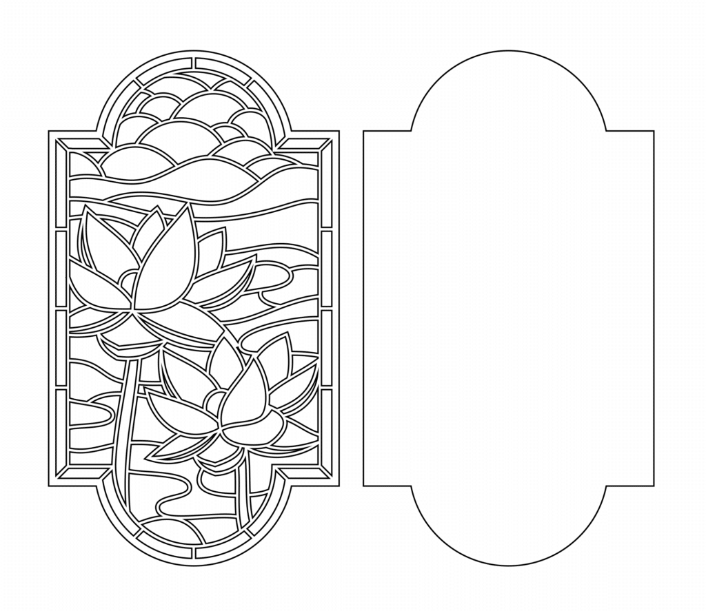 Panel «Flor de Loto» — vector para corte CNC