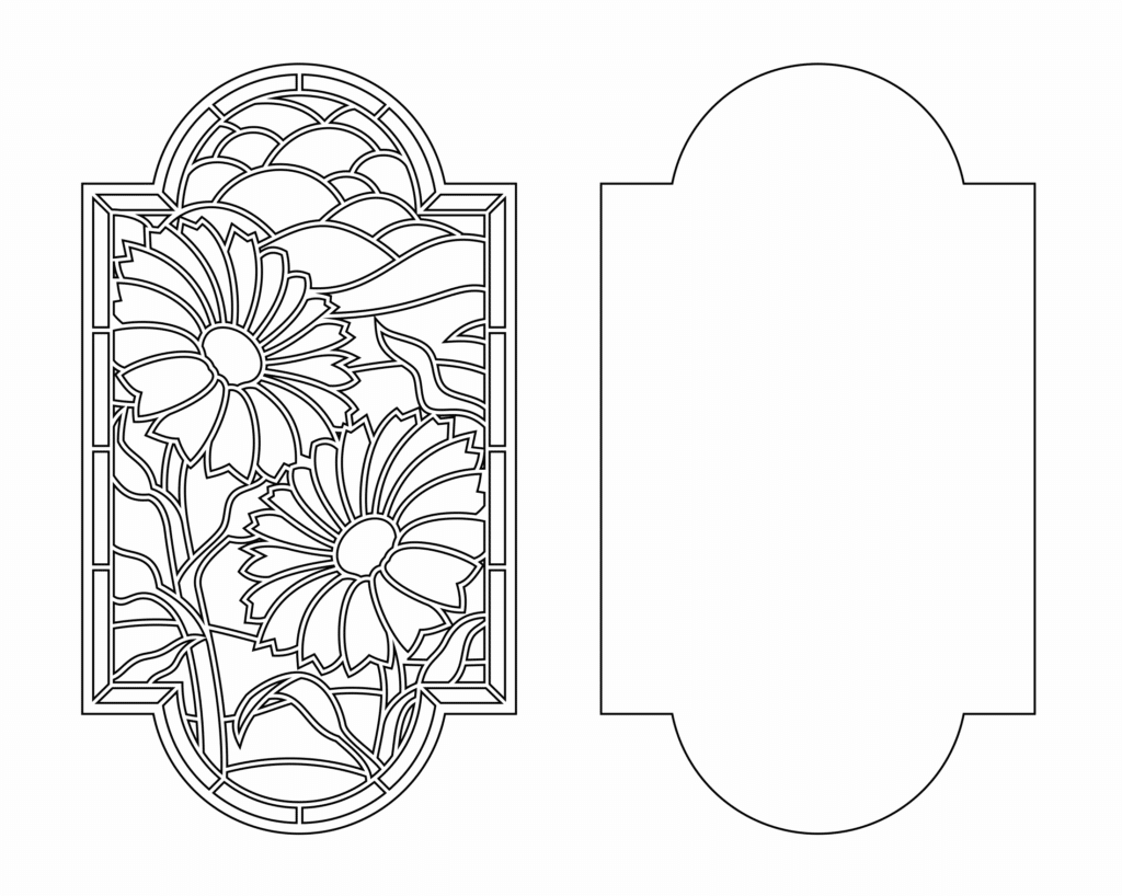 Panel «Girasol» — vector para corte CNC