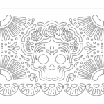 Papel picado "Corona de flores" - Vector descarganle para corte CNC y grabado laser gratis | Stanser