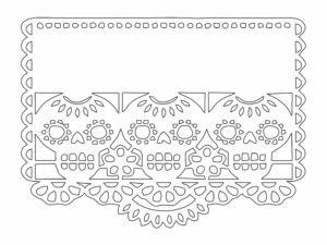 Papel picado «3 calaveras»