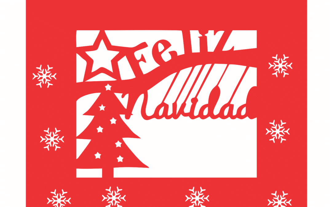 Papel picado «Feliz Navidad»