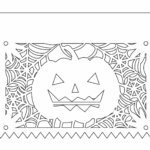 Papel picado "Calabaza" - Vector descarganle para corte CNC y grabado laser gratis | Stanser