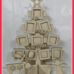 Pino de navidad para fotos - Vector descarganle para corte CNC y grabado laser gratis | Stanser