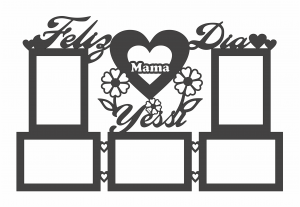 Marco «Feliz día Mamá» (5 fotos)