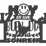 Marco "Día para sonreír" - Vector descarganle para corte CNC y grabado laser gratis | Stanser