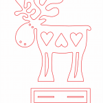 Reno decorativo "Corazones" - Vector descarganle para corte CNC y grabado laser gratis | Stanser