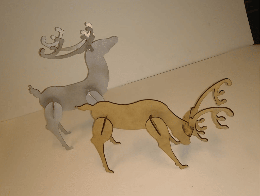 Renos 3D — vector para corte CNC