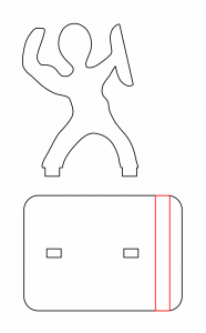 Soporte para celular «Músculos»