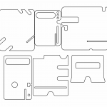 Base de escritorio para celular - Vector descarganle para corte CNC y grabado laser gratis | Stanser