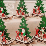 Set de trineos de Navidad - Vector descarganle para corte CNC y grabado laser gratis | Stanser