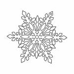 Adorno de copo de nieve - Vector descarganle para corte CNC y grabado laser gratis | Stanser