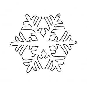 Ornamento de copo de nieve