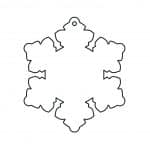 Copo de nieve - Vector descarganle para corte CNC y grabado laser gratis | Stanser