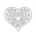 Adorno de corazón - Vector descarganle para corte CNC y grabado laser gratis | Stanser