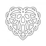 Adorno de corazón 2 - Vector descarganle para corte CNC y grabado laser gratis | Stanser