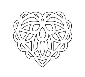 Adorno de corazón 2