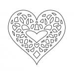 Adorno de corazón 3 - Vector descarganle para corte CNC y grabado laser gratis | Stanser
