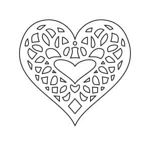 Adorno de corazón 3