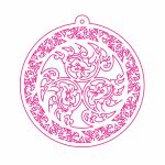 Esfera calada con flores - Vector descarganle para corte CNC y grabado laser gratis | Stanser