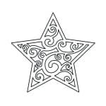 Estrella de espirales - Vector descarganle para corte CNC y grabado laser gratis | Stanser