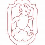 Adorno para árbol "Oso" - Vector descarganle para corte CNC y grabado laser gratis | Stanser