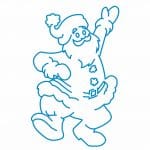 Santa bailarín - Vector descarganle para corte CNC y grabado laser gratis | Stanser
