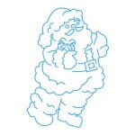 Santa con regalo - Vector descarganle para corte CNC y grabado laser gratis | Stanser