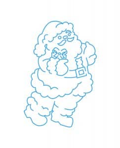 Santa con regalo