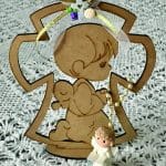 Recuerdo "Niño rezando" - Vector SVG DXF para CNC Router y Laser CO2 - Descargable gratis | Stanser