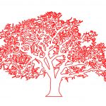 Árbol de copa irregular - Vector descarganle para corte CNC y grabado laser gratis | Stanser