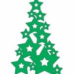 Árbol de estrellas - Vector descarganle para corte CNC y grabado laser gratis | Stanser