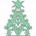 Arbolito Navideño 10 - Vector descarganle para corte CNC y grabado laser gratis | Stanser