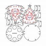 Arbolito Navideño 4 - Vector SVG DXF para CNC Router y Laser CO2 - Descargable gratis | Stanser