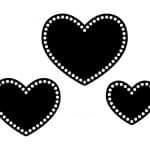 Bases troqueladas de corazón para tejer - Vector SVG DXF para Laser CO2 - Descargable gratis | Stanser