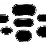 Bases ovaladas troqueladas para tejer - Vector SVG DXF para Laser CO2 - Descargable gratis | Stanser