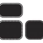 Bases rectangulares redondeadas para tejer - Vector SVG DXF para Laser CO2 - Descargable gratis | Stanser