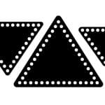 Bases triangulares troqueladas para tejer - Vector SVG DXF para Laser CO2 - Descargable gratis | Stanser
