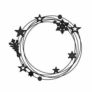 Círculos, estrellas y copos