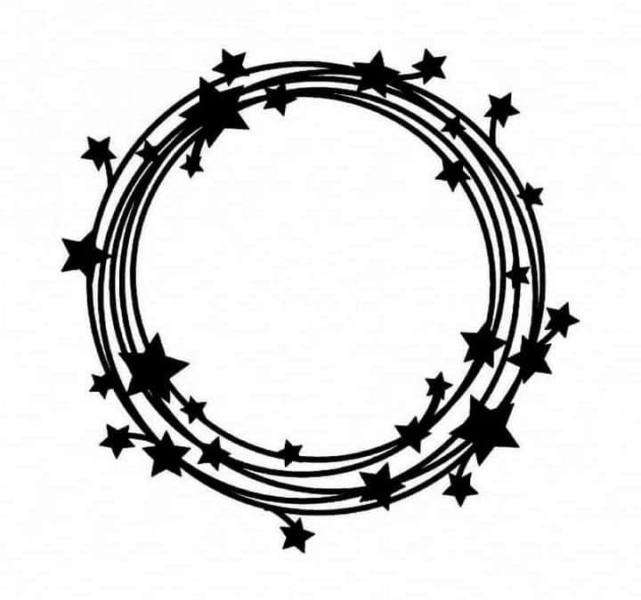 Círculos con estrellas