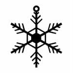 Copo de nieve 100 - Vector descarganle para corte CNC y grabado laser gratis | Stanser