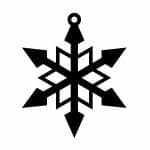Copo de nieve 96 - Vector descarganle para corte CNC y grabado laser gratis | Stanser
