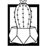 Cuadro con cactus 10 - Vector descarganle para corte CNC y grabado laser gratis | Stanser