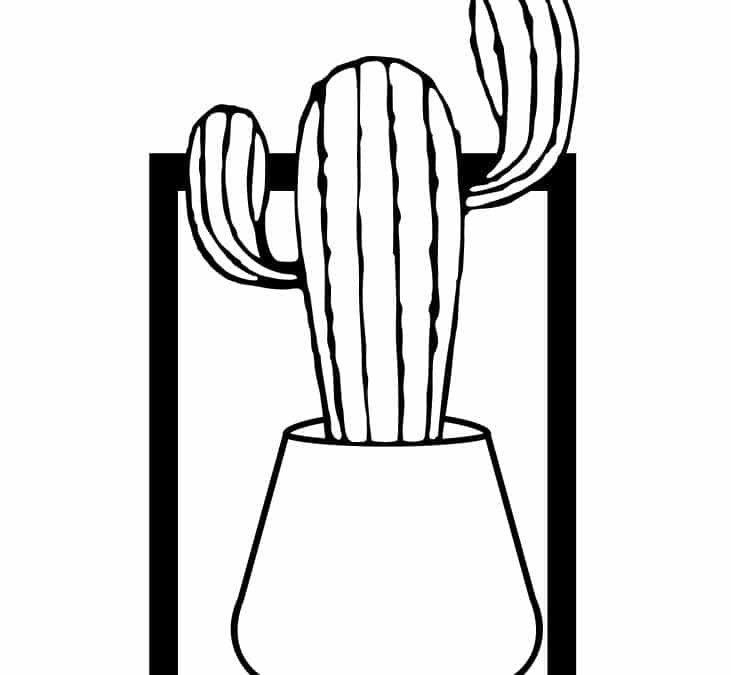 Cuadro con Cactus 14