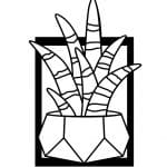 Cuadro con Cactus 15 - Vector descarganle para corte CNC y grabado laser gratis | Stanser