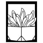 Cuadro con cactus 2 - Vector descarganle para corte CNC y grabado laser gratis | Stanser