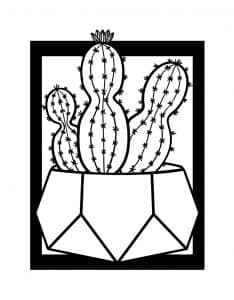 Cuadro con cactus 4