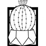 Cuadro con cactus 5 - Vector descarganle para corte CNC y grabado laser gratis | Stanser